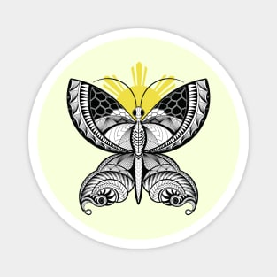 Philippine Sun / Tribal line Art Butterfly Magnet